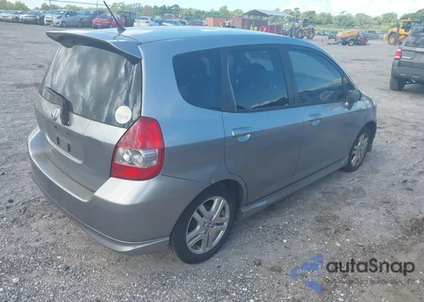 2007 Honda Fit Sport из США, поврежденный, VIN JHMGD38647S063192